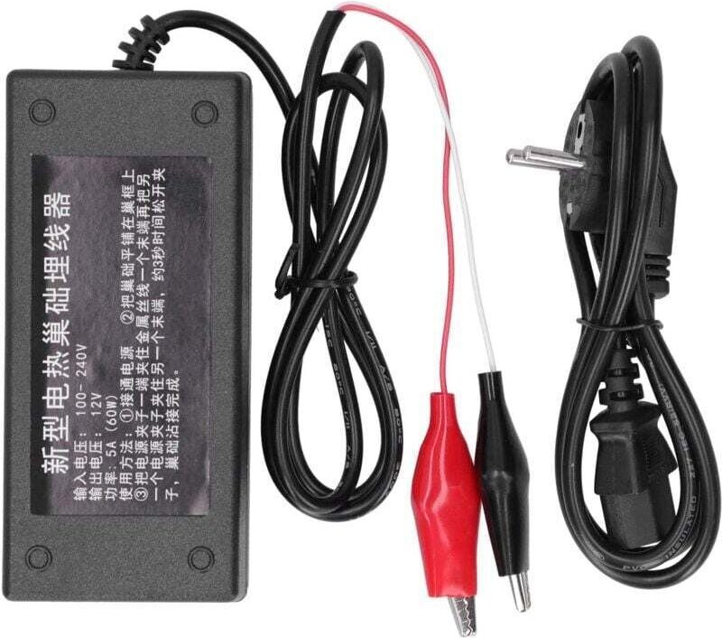 Elektrischer Bienenzucht-Einbetter, 12 V 5 A Einbetter-Heizgerät, Bienenzucht-Wachs-Bienenstock-Installationssatz