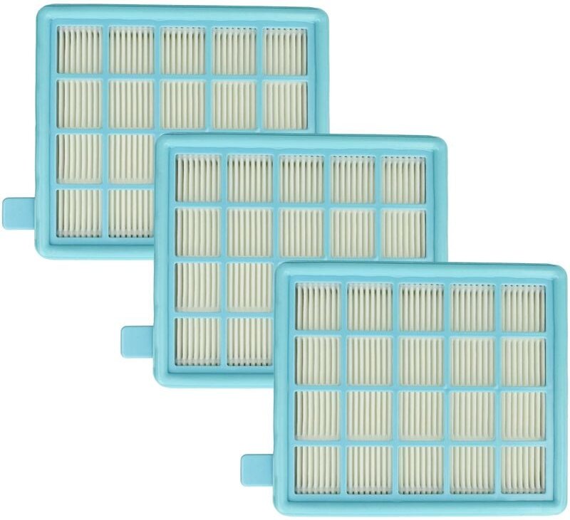 Filterset 3x Staubsaugerfilter kompatibel mit Philips FC9530, FC9531, FC9532, FC9533, FC9540, FC9542 Staubsauger - hepa ...
