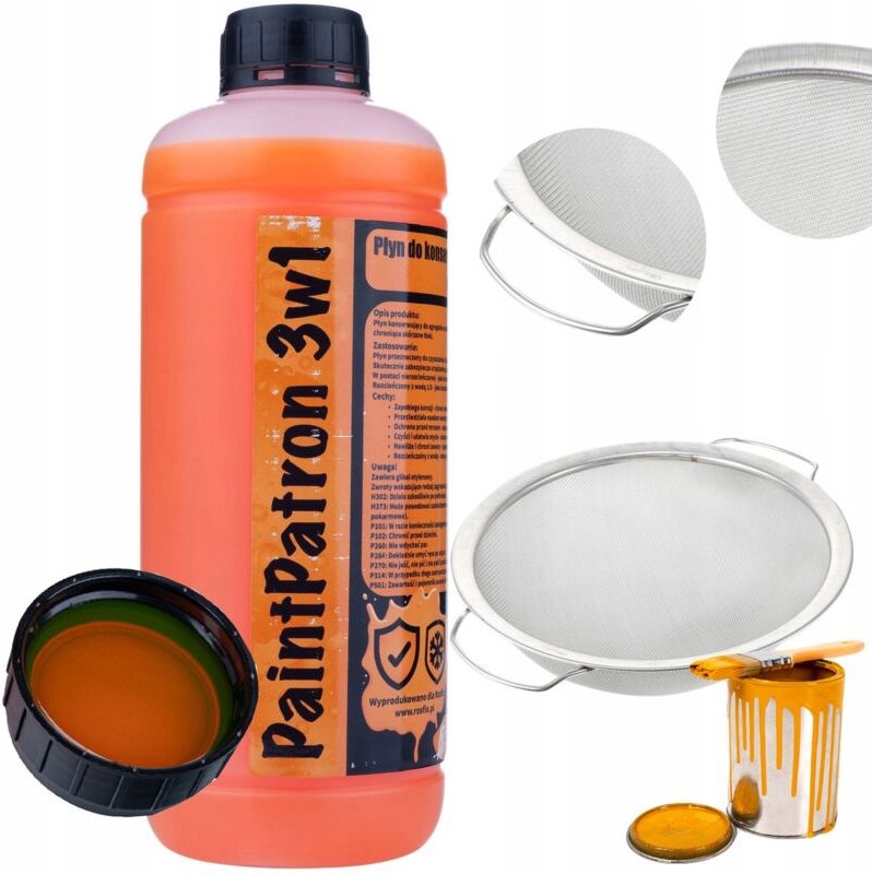 Rosfix PaintPatron – Konservierungs- und Reinigungsflüssigkeit für Farbspritzgeräte 1L, 3in1 Korrosionsschutz, Frostschu...