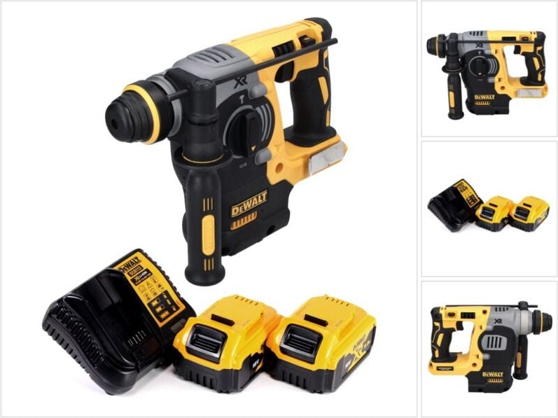 DeWalt DCH 273 P2 Akku Kombihammer 18 V 2,1 J SDS Plus Brushless + 2x Akku 5,0 Ah + Ladegerät
