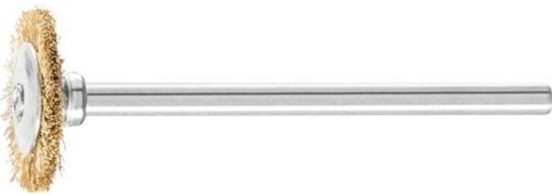 Minirundbürste rbu 1602/3 mes 0,10 D16xB2xL3mm ms Pferd