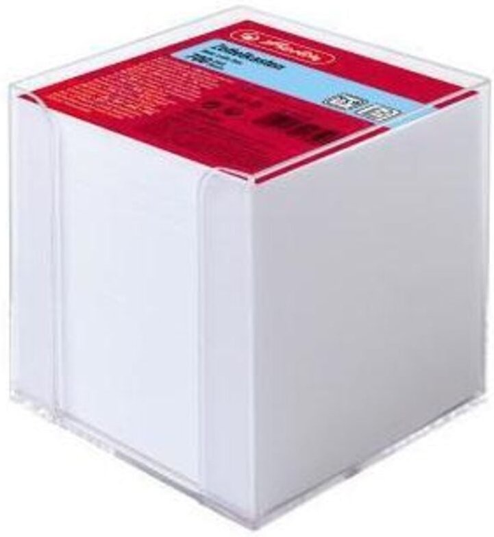 Thumbnail - Unbekannt - Zettelbox 9 x 9 x 9 cm (b x h x t) 9 x 9 cm (b x h) 850 Bl. gefüllt Kunststoff Polystyrol transparent