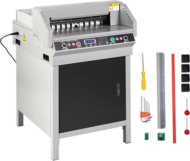 Mophorn Elektrischer hydraulischer Papierschneider, Schneidemaschine, robuste Papierschneidemaschine mit 40 mm Schnittti...