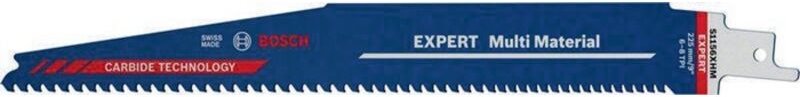 Säbelsägeblatt Expert Multimaterial Länge 225 mm Breite 25 mm Zahnteilung TPI 6-8 3-4 mm S-Schaft
