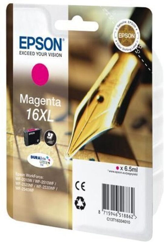 Epson Patrone WF2010/2510/2530/2540 ma XL T1633 (C13T16334010)