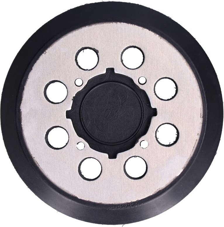 Schleifteller, 8-Loch-Polierteller (schwarz), langlebig und hitzebeständig zum Polieren und Veredeln