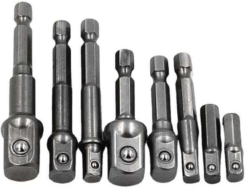 8-teiliges MC-Ersatzset für Schraubendreher, XU-Bits, Schraubenschlüssel, Verlängerungsstangen aus Chrom-Vanadium-Stahl,...