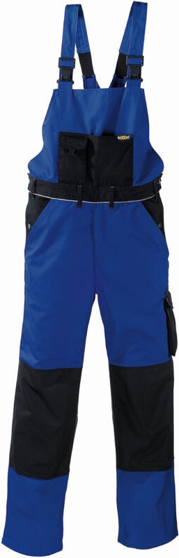 Canvas (320 g/m²) Latzhose AMAZONAS kornblau/schwarz Größe 26