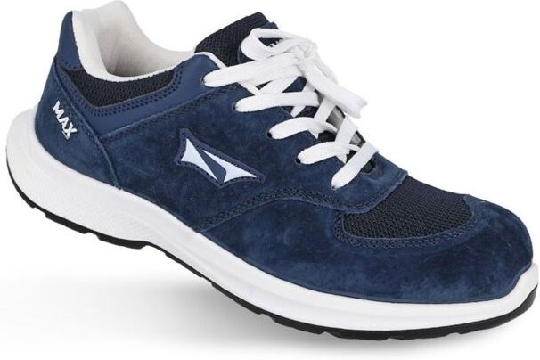 WORKFIT Sicherheitsschuh „Max“ (S3S SR-Schutz) mit verstärkter Zehenkappe – Größe 37, blau