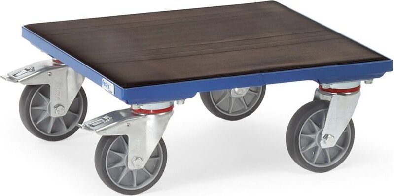 Fetra Kistenroller Plattform gummiert 600x600mm Ladefläche KF61G