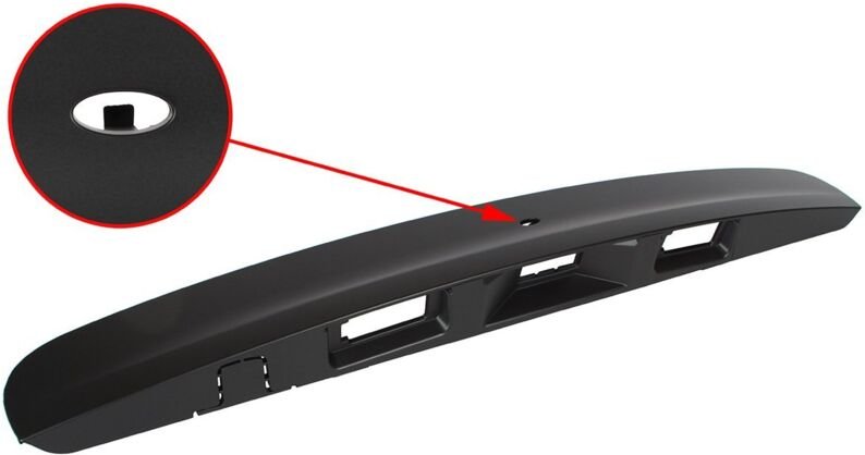 Nissan Qashqai J10 06-13 Heckklappenverkleidung SCHWARZ + Smart-Key-Öffnung