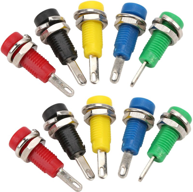 LUCKDANO Bananenstecker, Bananenstecker-Adapter, 2-mm-Bananenstecker-Anschluss, Fehlerstrom-Panel