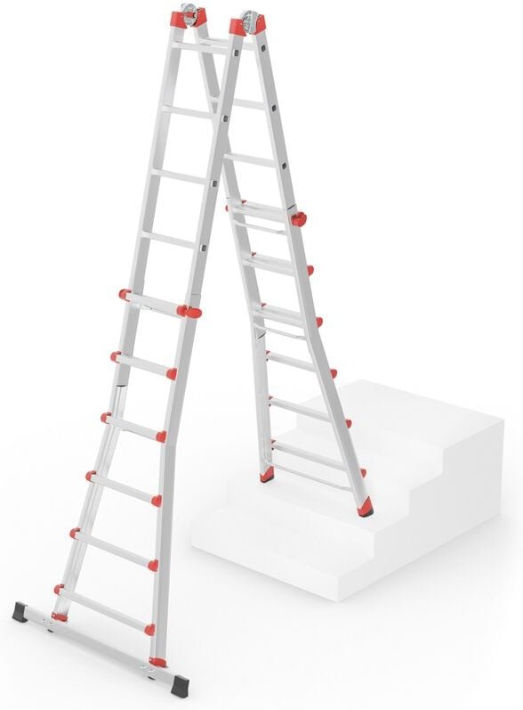 Hailo Multifunktions Teleskopleiter M80 4x6 Sprossen