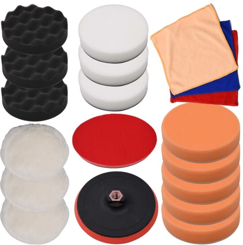 18-tlg. Polierschwamm-Set 150 mm Vidaxl