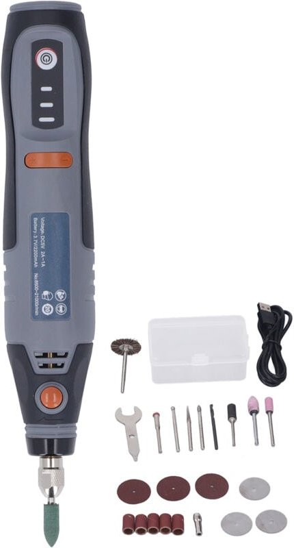 CHICIRIS 3-Gang-Akku-Gravierstift für Heimwerkerprojekte mit USB-Kabel.