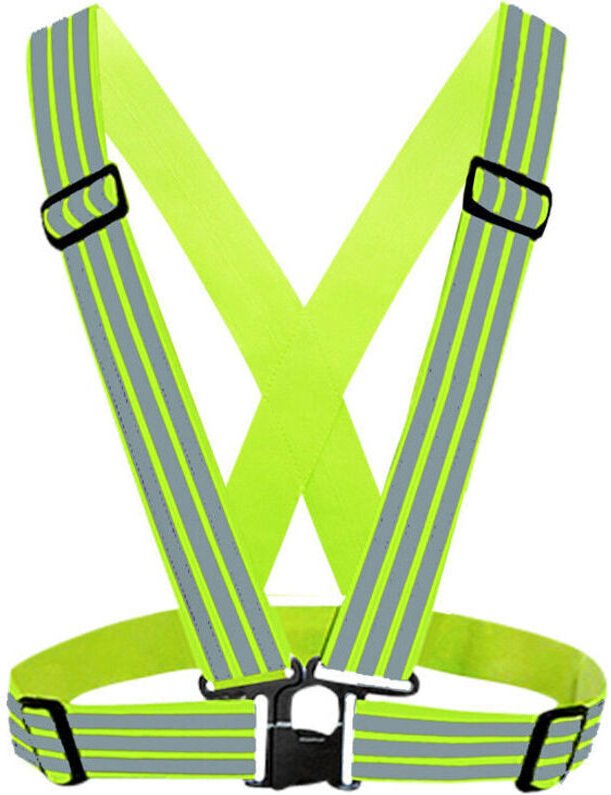 Hochsichtbare, reflektierende Sicherheitsweste, 2-teiliges Set, verstellbare Sicherheitsweste zum Laufen, Radfahren und ...