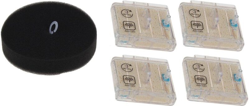 Satz mit 4 kalkschutzpatronen + 1 filter Rowenta zr850001