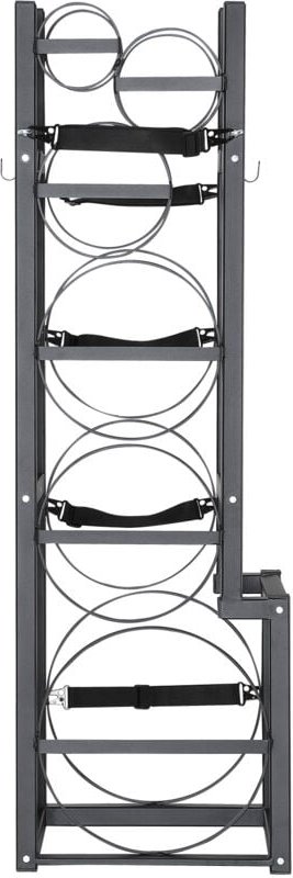 Kältemitteltankgestell, mit 1 x 50 lb, 2 x 30 lb und 3 kleinen Tanks, 15,55 x 12,99 x 49,8 Zoll, Flaschengestell für Fre...