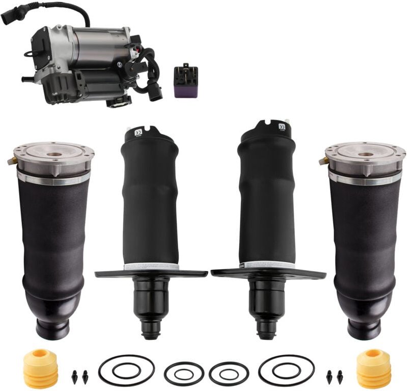 4x Luftfederung Hinten Vorne l+r mit Kompressor for Audi A6 4B C5 Allroad