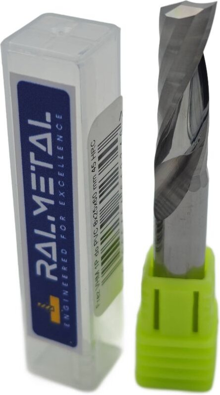 1-Schneiden-VHM 8 x 25 x 60 CNC-PVC-Holzfräser