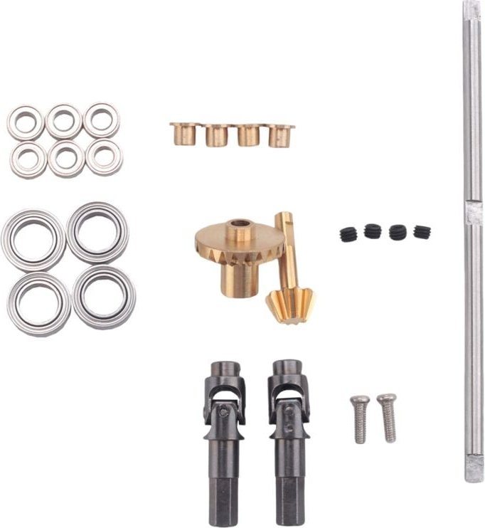 Für B-1 B-14 B-24 B24 C14 C-14 1/16 Rc Auto Upgrade Metall Antriebswelle Zahn Rad Brücke Vorder Achse Voll Kit