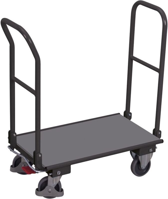 VARIOfit Klappbügelwagen mit 2 Bügeln 720x450mm Anthrazitgrau RAL 7016