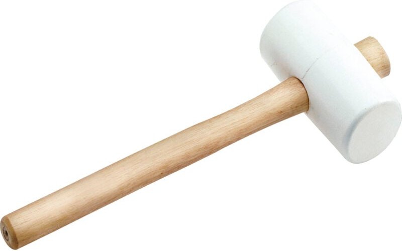 Kaufmann - Gummihammer weiß Kopfdurchmesser 65 mm mit Eschenstiel