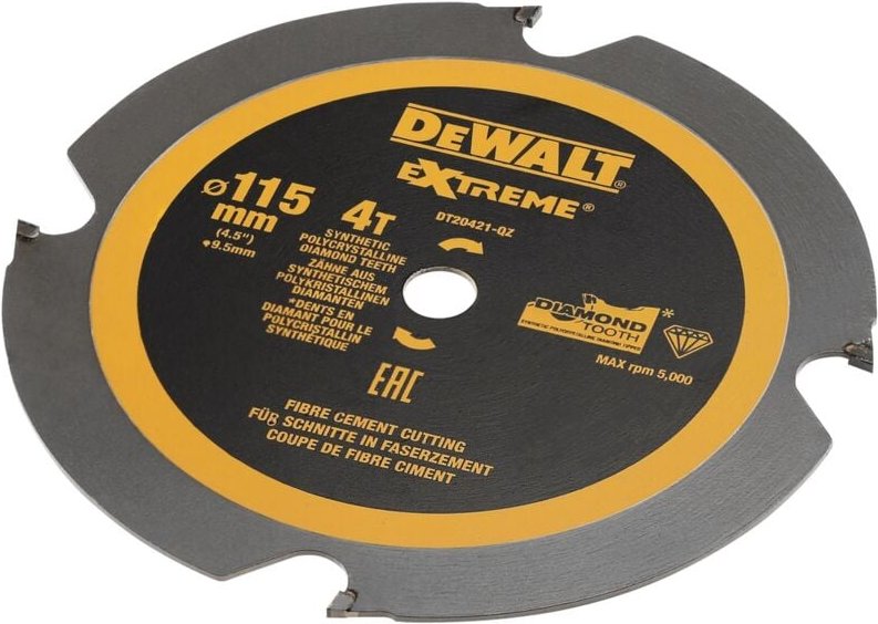 Zubehör - Sägeblatt 115x9,5 mm, 4 Zähne DT20421 - Dewalt
