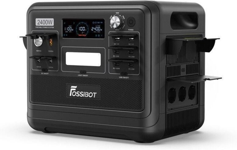 FOSSiBOT F2400 Tragbarer Elektrischer Generator, 2048Wh LiFePO4 2400W Elektrische Energiezentrale, 4800W Spitzenleistung...