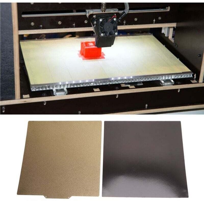 XVX - 3D-Drucker-Bauplatte 290 x 290 mm, doppelseitige flexible PEI-Stahldruckplatte mit Magnetfuß für Ender 6