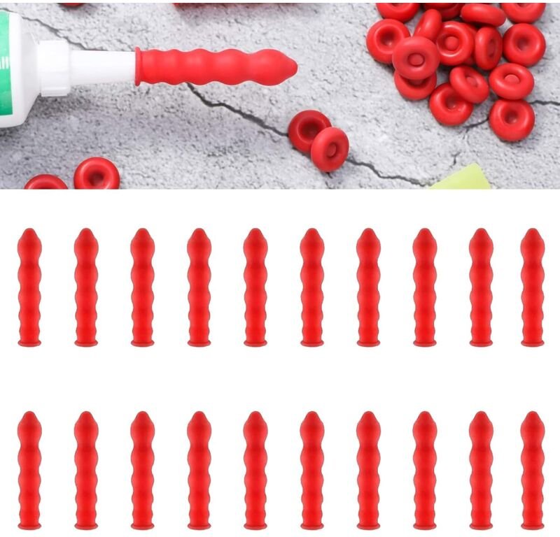 Packung mit 20 Dichtungskappen – Dichtungsdüsen, Silikondüsen, wiederverwendbare Kappen zum Abdichten und Konservieren –...