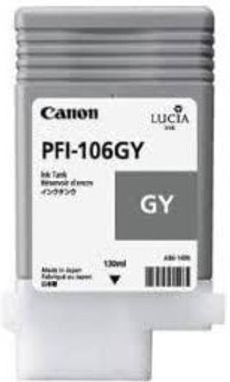 CANON PFI-106GY Tinte grau Standardkapazität 130 ml 1er-Pack (6630B001)