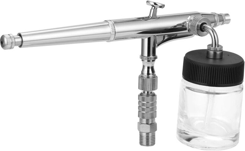 Professionelles Airbrush-Set für den Modellbau, Kunstmalerei, mit G1/8-Adapterschlüssel, 2 Flüssigkeitsbechern, 2 Nadeln...