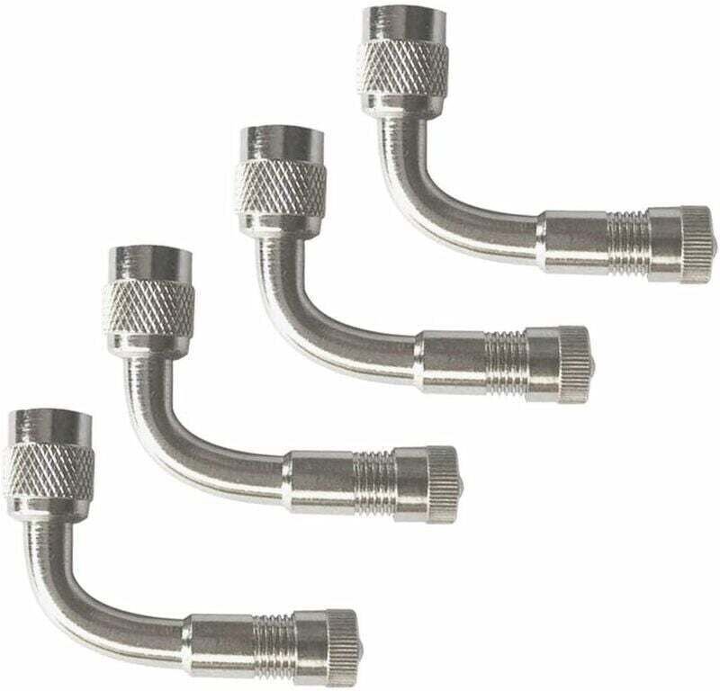 Ulisem4Pcs Professioneller Reifenventil-Verlängerungsadapter, 90-Grad-Reifenventilschaftverlängerung, Winkel-Reifenventi...