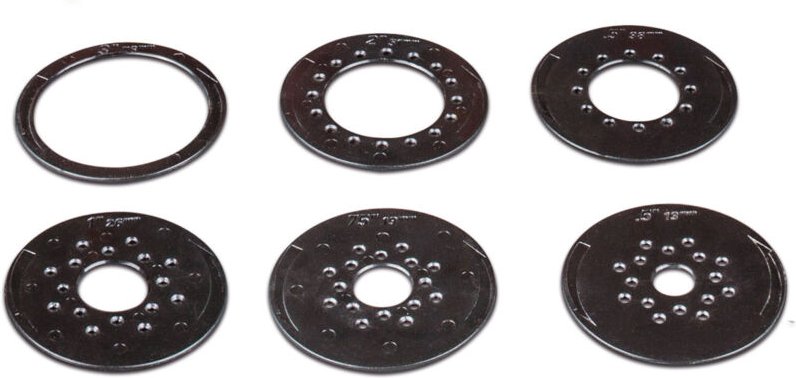 Holzstar Tischeinlagen-Set Ø 13/19/26/38/51/76 mm, 5913500