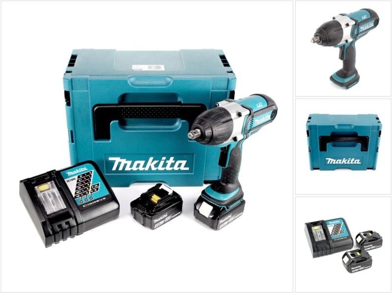 Makita DTW450RMJ 18V Akku-Schlagschrauber 440Nm, 2x4,0Ah+Ladegerät, Makpac