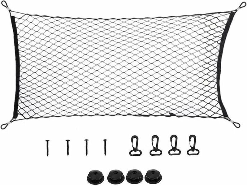 AIMOONSA Universal-Auto-Aufbewahrungsnetz, Kofferraumnetz, Autozubehörnetz, Kindergepäcknetz, für SUV, LKW, Schwarz 70 1...