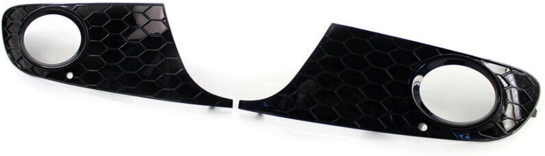 Vtizikl Lot de 2 enjoliveurs de pare-chocs avant en nid d'abeille pour phares antibrouillard de rechange pour VW Golf 6 ...