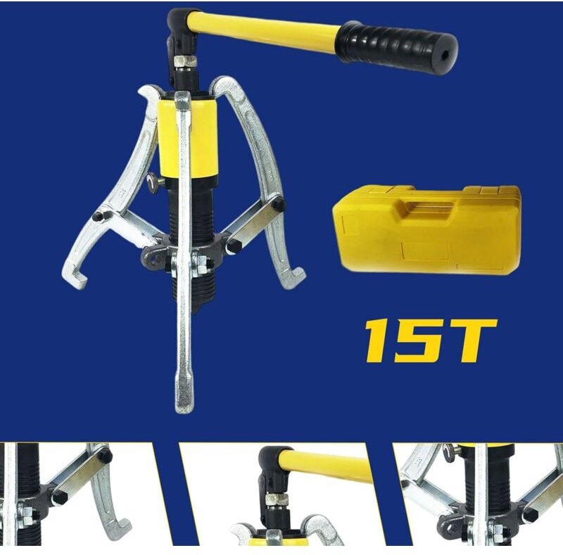 15T 3-Arm Hydraulik Radnaben Polrad Abzieher Satz Hydraulischer Antriebswellen AusdrüCker Set Werkzeug Lager Innenring L...