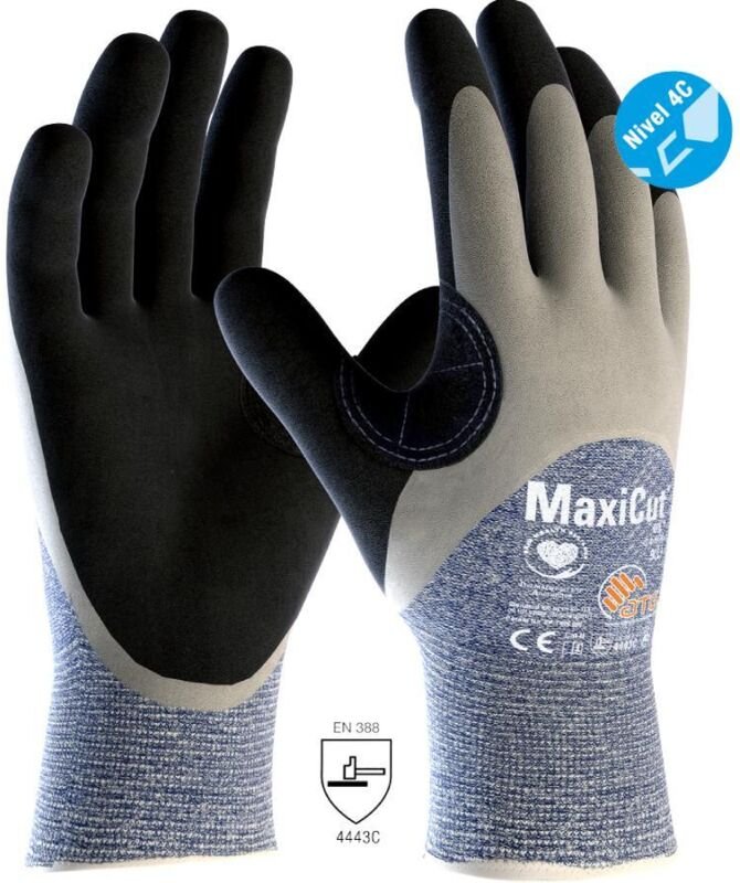 ATG MaxiCut Oil 34-505 Arbeitshandschuhe - 9 (L) - Azul