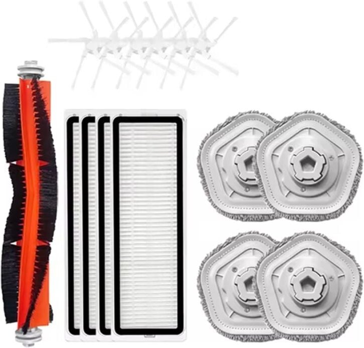Für Bot W10/W10 pro HEPA-Filter Wichtigsten Seite Pinsel Mopp Tuch pad