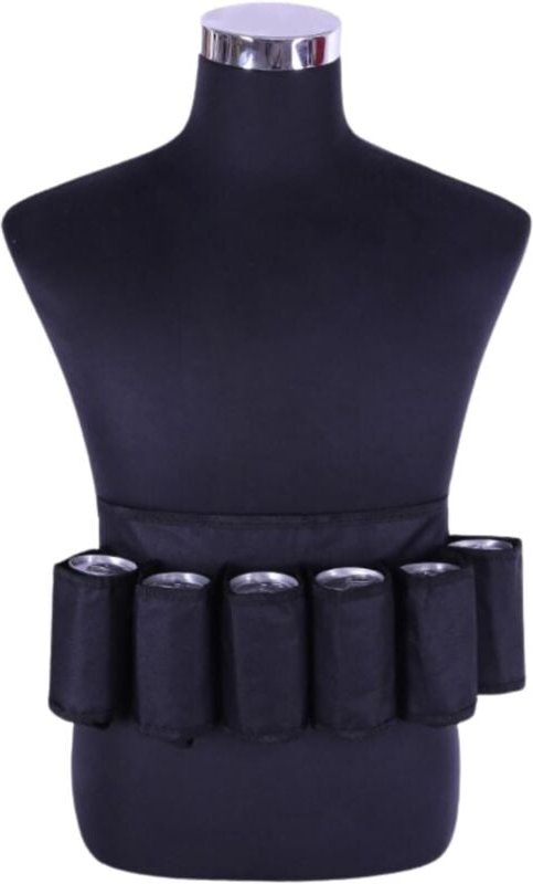 Lntyq Ceinture Biere, Ceinture de Bière Réglable Ceinture de Bière Ceinture Porte Canettes Bouteille Sac à Bière Ceintur...