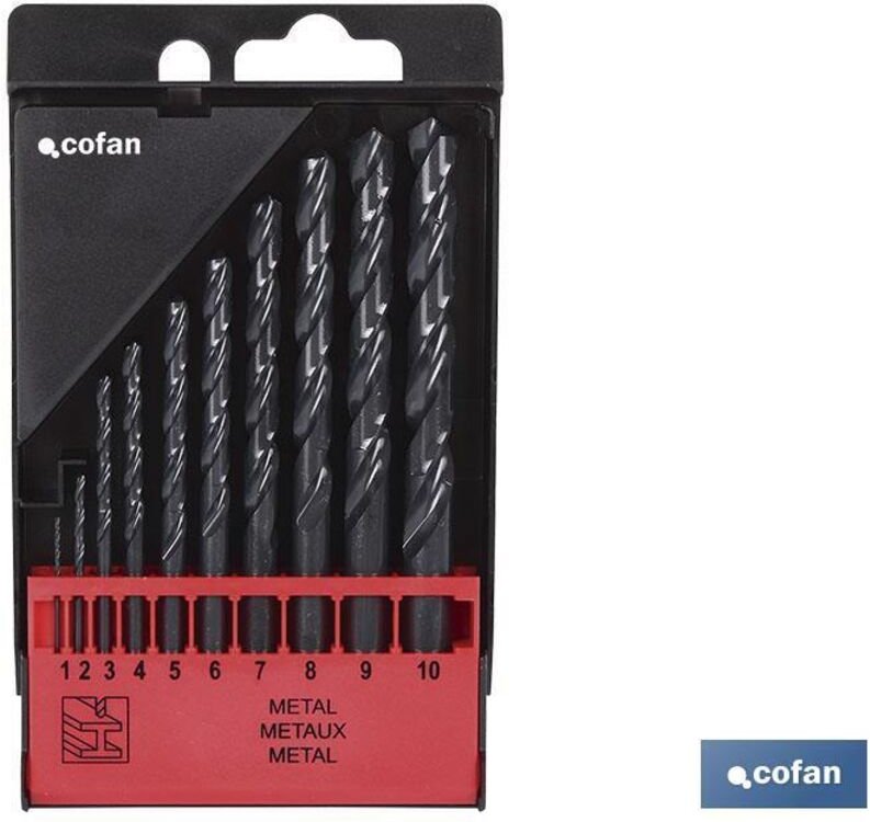 Cofan - Hss-Bohreretui – Maße: 2–8 mm (6 Stück)