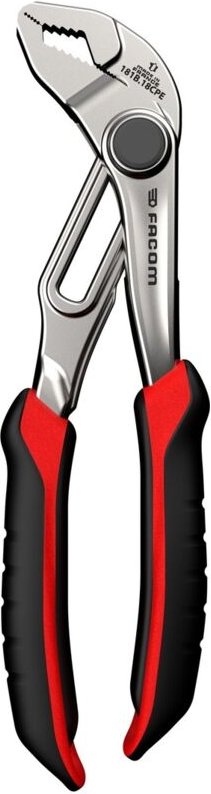 FACOM Verstellbare Zange, verchromt mit ergonomischen Überzüge, Art.Nr. 181B.18CPEPB