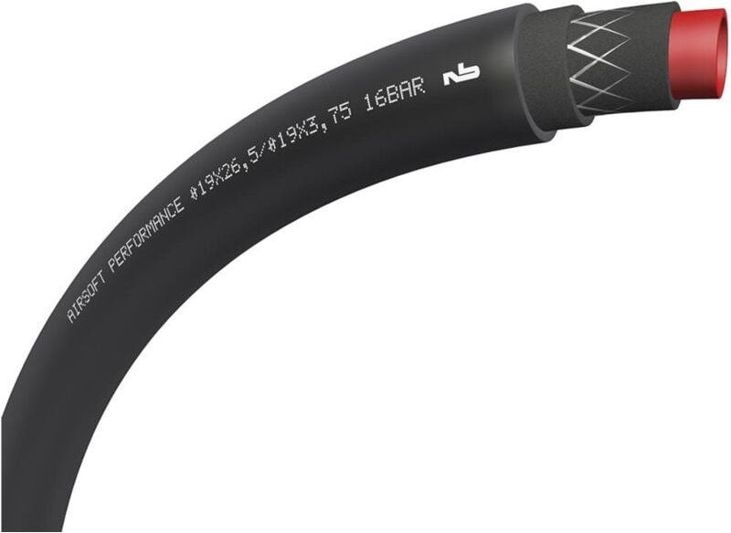 Tricoflex - Gewebeschlauch schwarz airsoft, pvc, Länge 50 m, Schlauch Innen-⌀: 9 mm