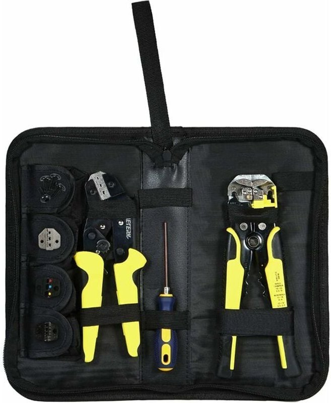 Crimpzange und Abisolierzange Crimpwerkzeug AWG26-10 (0,14-6 mm²)/Abisolierzange awg 24-10 (0,2-6,0 mm²) - Ahlsen