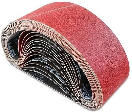 Schleifband 75 x 533 mm Schleifband - Schleifband-Set gemischt (3 x Körnung 60/80/120/180/240) für Bandschleifer 15-teil...