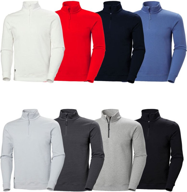 Helly Hansen Classic 79325 Arbeits-Sweatshirt mit halbem Reißverschluss - XL - Gris oscuro