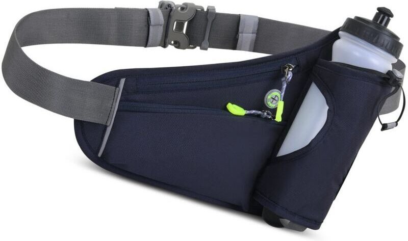 Laufgürtel mit integrierter Wasserflasche, Trinksystem mit Flaschenhalter, Trinkrucksack, Wandergürtel, Hüfttasche (Dunk...