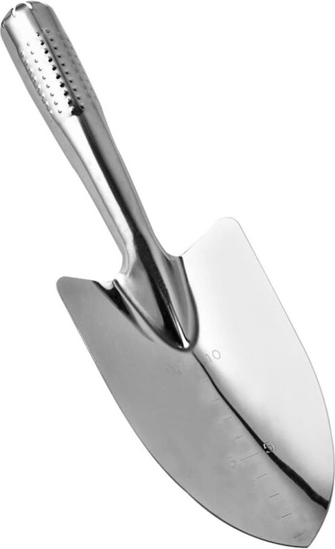 Gartenkelle aus Edelstahl zum Umpflanzen, Jäten, Versetzen und Glätten von Pflanzgut – 1 Stück